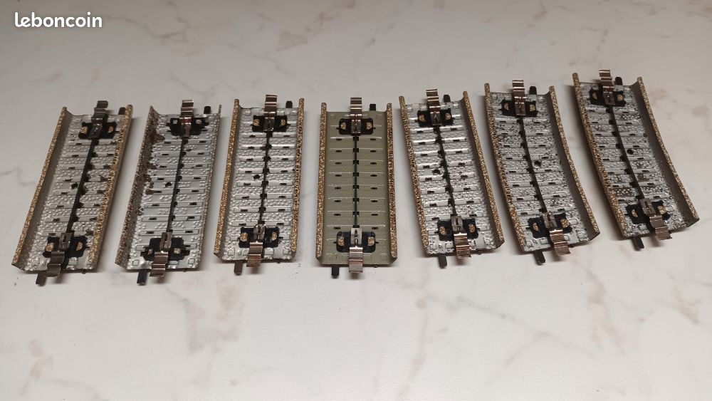 LOT Rails Märklin HO - Réfs: M 5101,5102,5106,5107,5109,5112,5113,5201 - Occasion