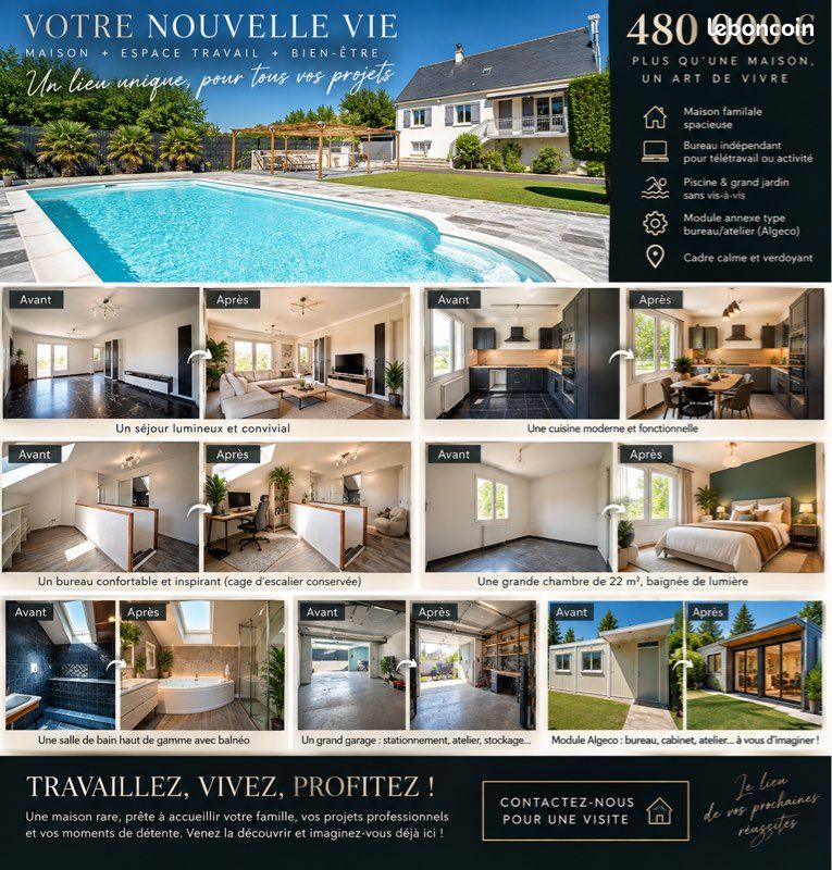 Maison 6 pièces 190 m² · à Ballan-Miré · 190 m² · 480 000 €