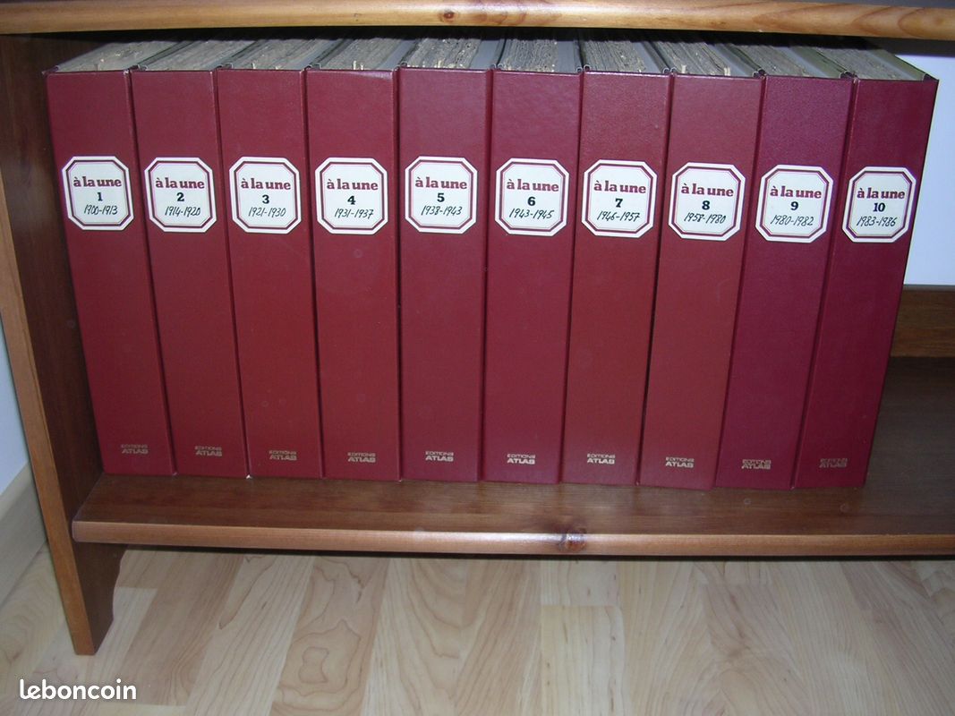 "A la Une" éditions atlas 10 volumes (1900 à 1986) (image 4)