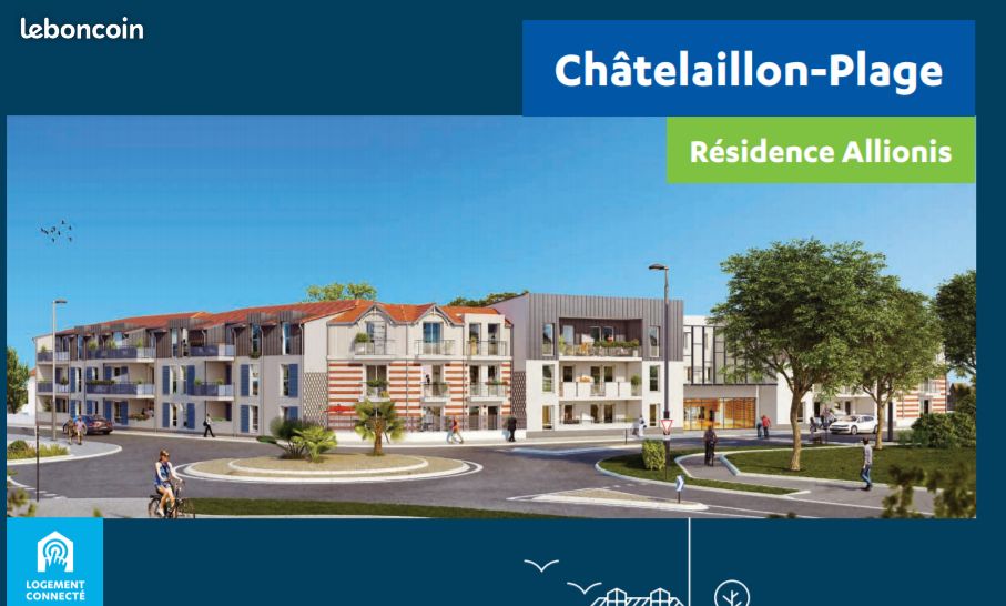 Appartement 3 pièces 64 m² · à Châtelaillon-Plage · 64 m² · 1 050 €/mois