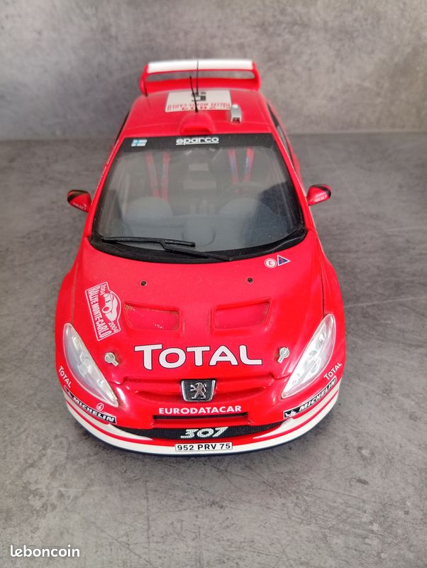 Modèle Réduit Peugeot 307 WRC – échelle 1:43, Alliage Métal, Pneus Caoutchouc – Collection Ou Cadeau !