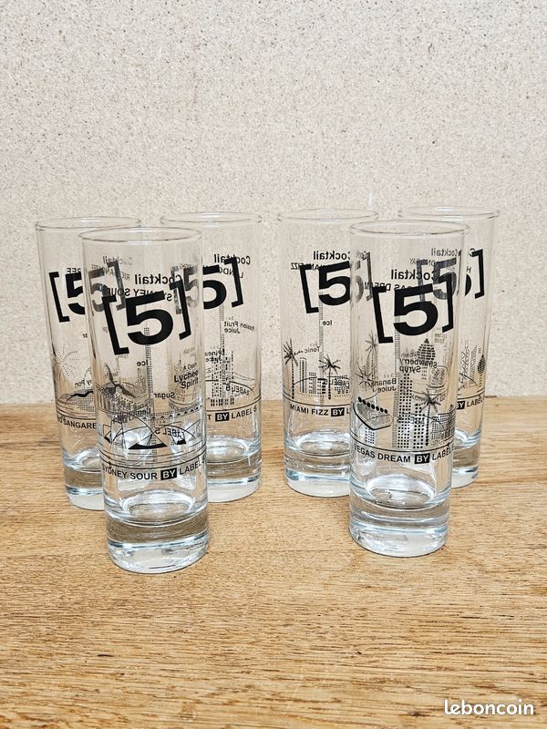 Libby's Market Place - Lot De 6 Breloques Fait Main Pour Verres à Vin Avec Élégante Boîte Cadeau