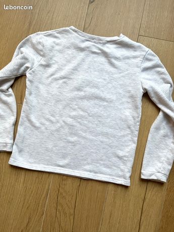 Pull Fille Joules 6 Ans – Gris Arc-en-ciel Paillettes – 100% Coton – Manches Longues