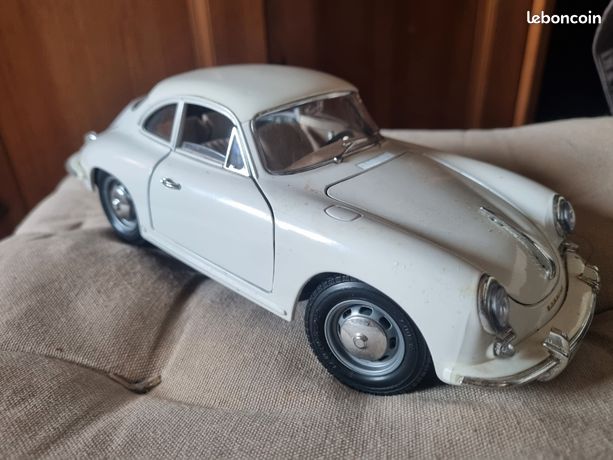 Porsche 356B Cabrio Gris 1:24 - Elegancia clásica a escala