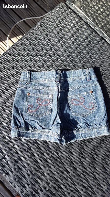 Short fille Jean sergent major 10 ans (image 2)