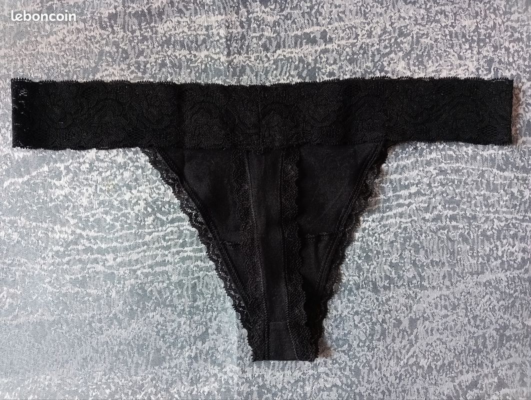 Lot 5 Strings noirs en dentelle M/38 (image 2)
