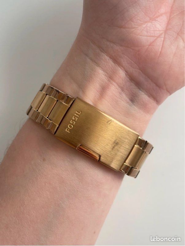 Montre Riley Fossil - or rose - acier inoxydable (image 5)