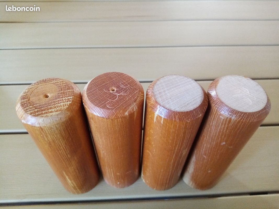 4 pieds de lits en bois (image 2)