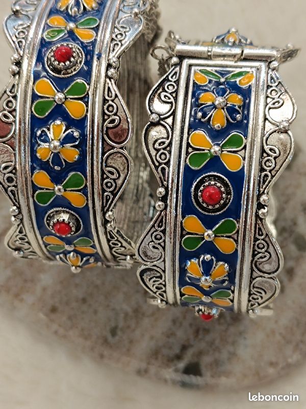 Paire de bracelet berbère imitation bijoux kabyle (image 7)