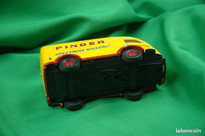 Schuco 1/43 - Caravane Cirque Pinder Jaune - Miniature Rare - Occasion