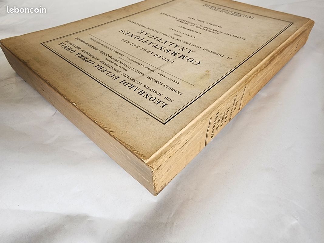 Livre Commentationes Analyticae - Leonhard Euler - Volumen Prius - 1936 (image 5)