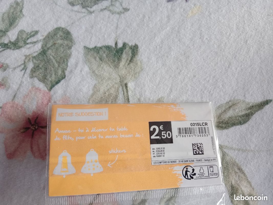 1 lot de lapins de pâques à décorer et suspendre neuf (image 3)