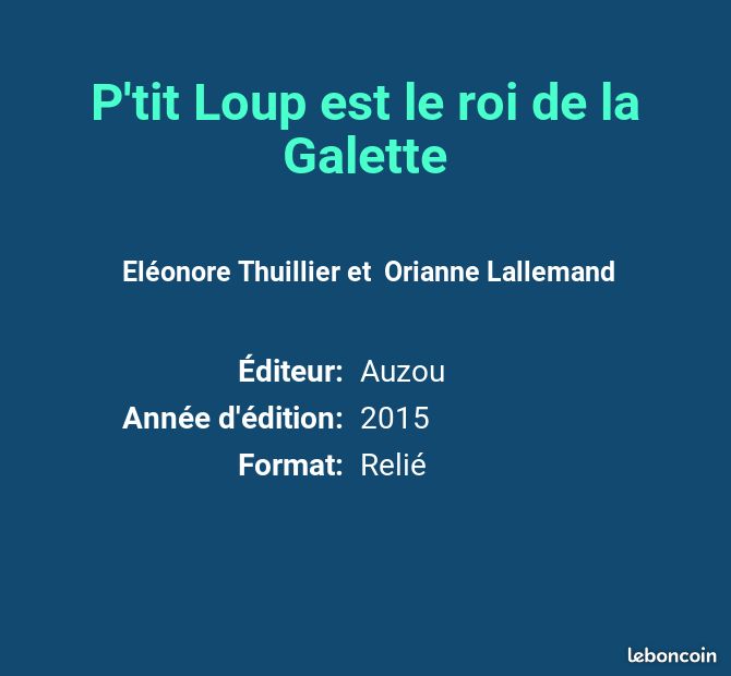 P'tit Loup est le roi de la Galette - Eléonore Thuillier et Orianne Lallemand (image 2)