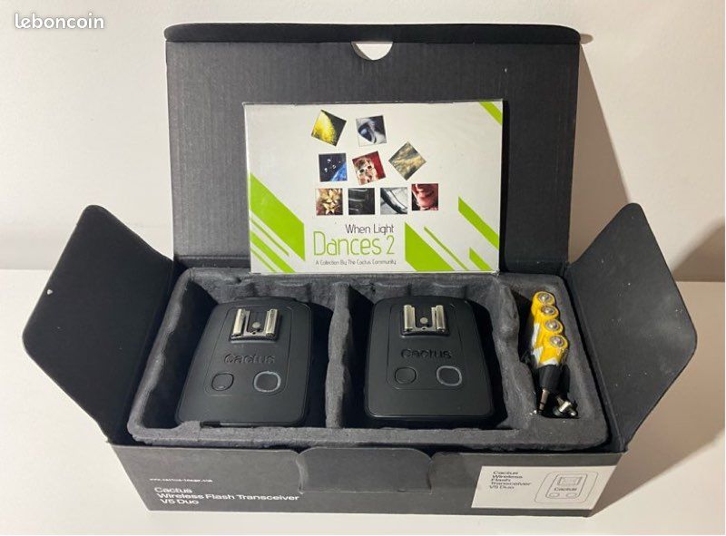Transmetteur Flash sans fil CACTUS V5 Duo - Photo, audio & vido