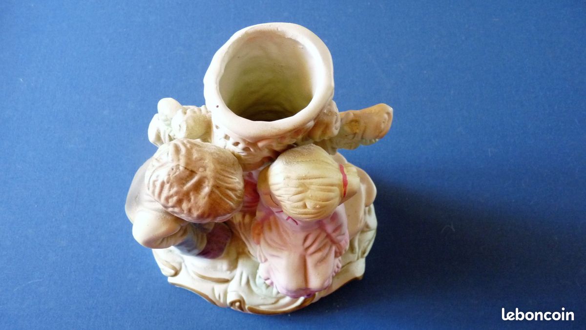Vase décoratif en faïence vintage (image 3)
