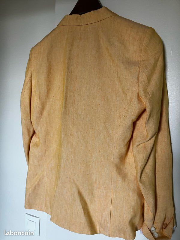 Veste Curling en lin jaune taille 42 (image 7)