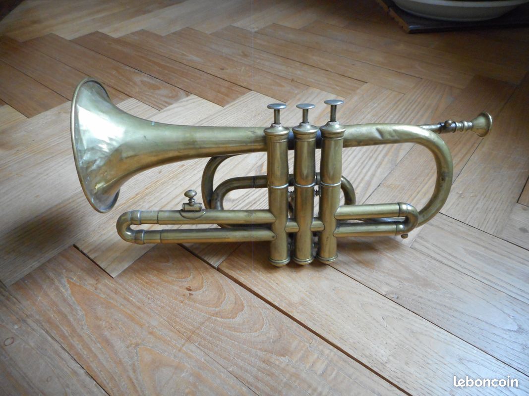 CORNET à PISTONS ancien rare marque du 19ème (image 9)