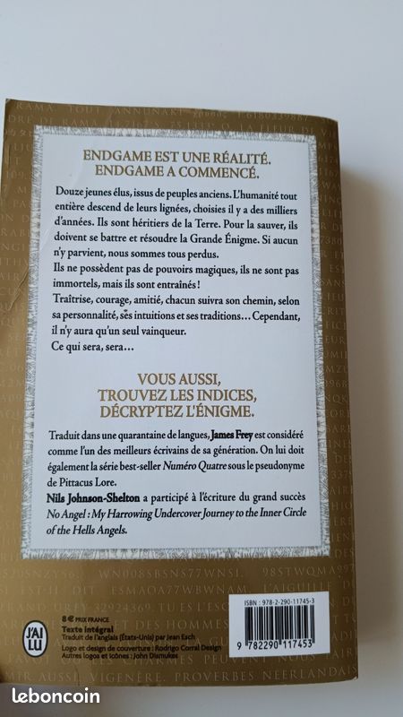 Endgame tome 1 et 2 (James Frey et Nils Johnson-Shelton) - (image 3)