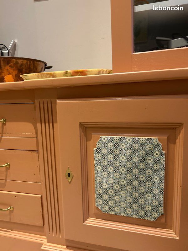 Meuble type buffet orange (image 3)