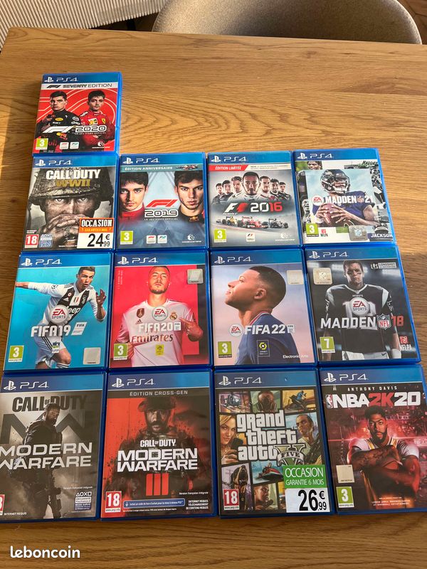Lot jeux de playstation 4 (image 1)