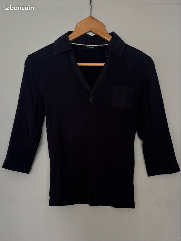 Tee shirt manches longues Burton M bleu nuit Vêtements