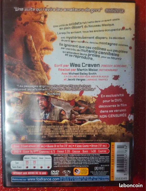 Dvd la collines à des yeux 2 (image 3)