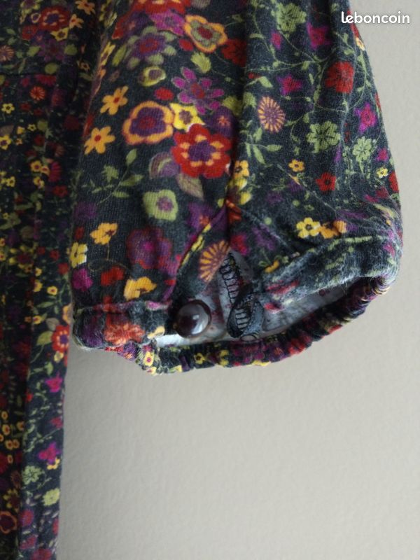Robe courte en jersey fleuri taille 34/36 (image 3)