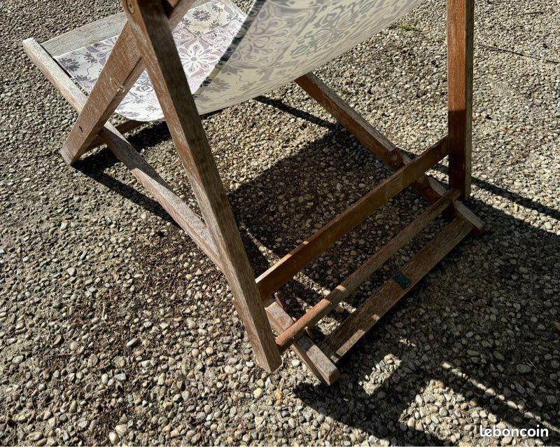 Transat / Chilienne / Chaise longue bois maison du monde (image 6)