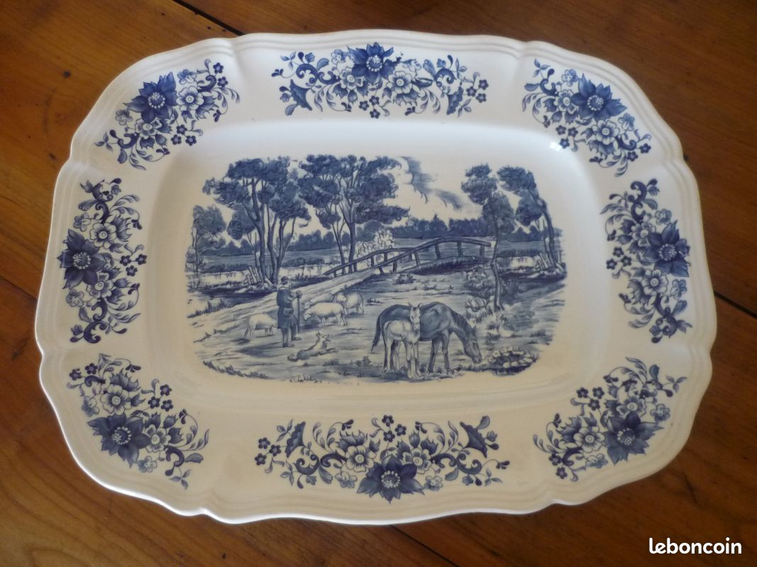 Plat faïence Sarreguemines modèle Derby (image 2)