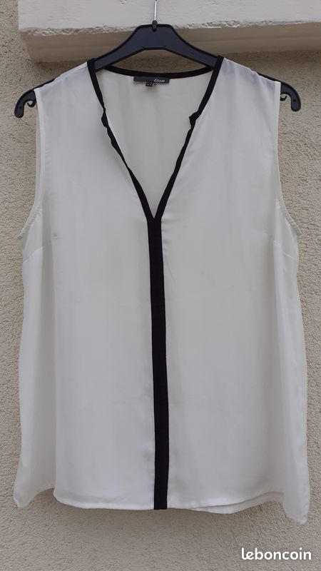 Chemise Sans Manches Kingsland 'Paisely' Blanche Scintillante – Taille XS Femme