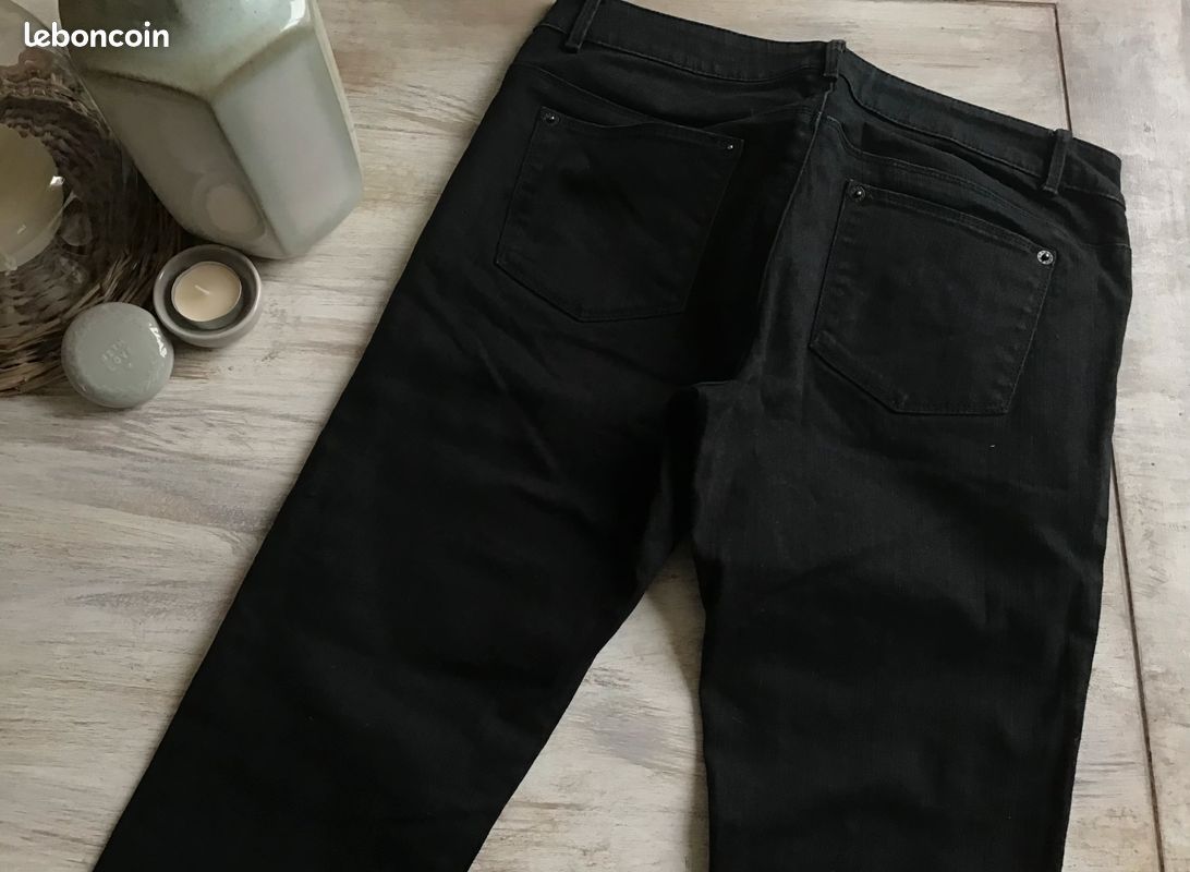 Jean femme noir Kiabi T-38 (image 4)