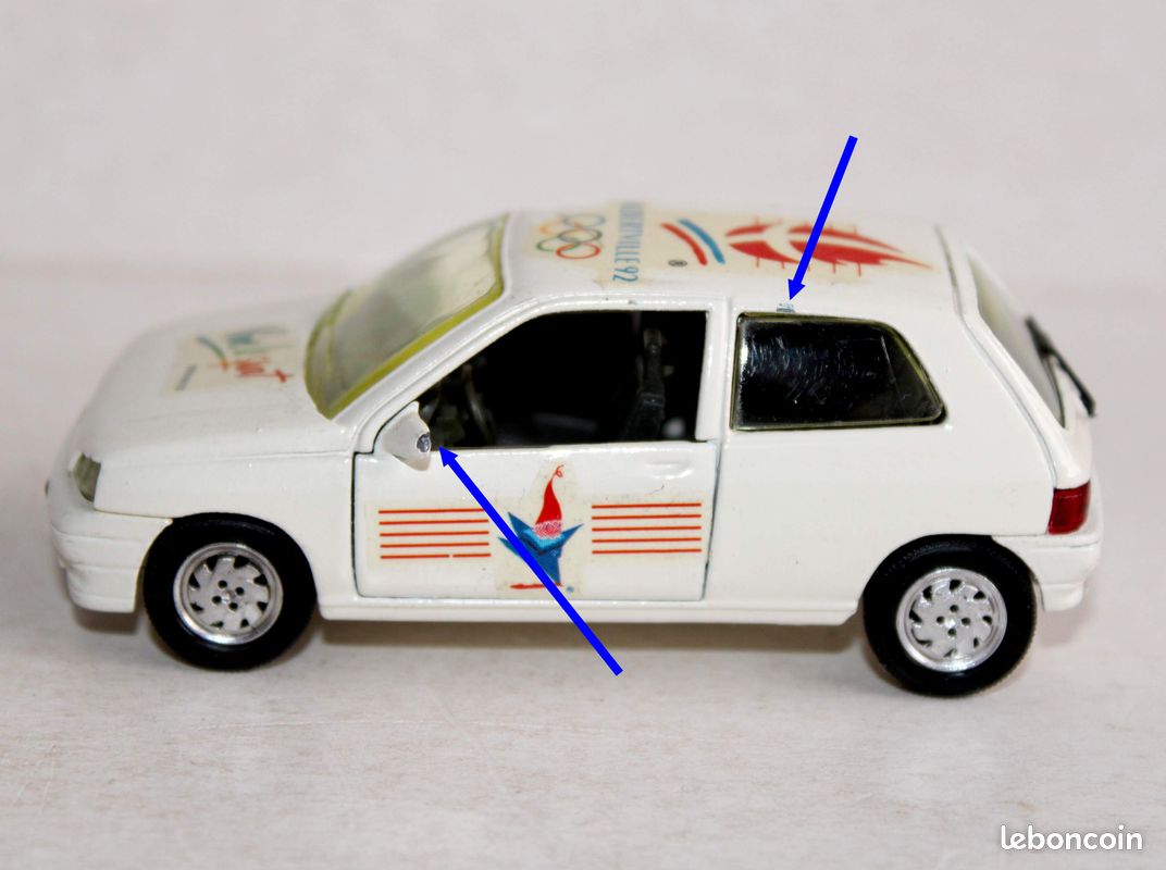 Miniature Renault Clio JO Albertville 92 - échelle 1/43 Logitoys - Boîte D'origine