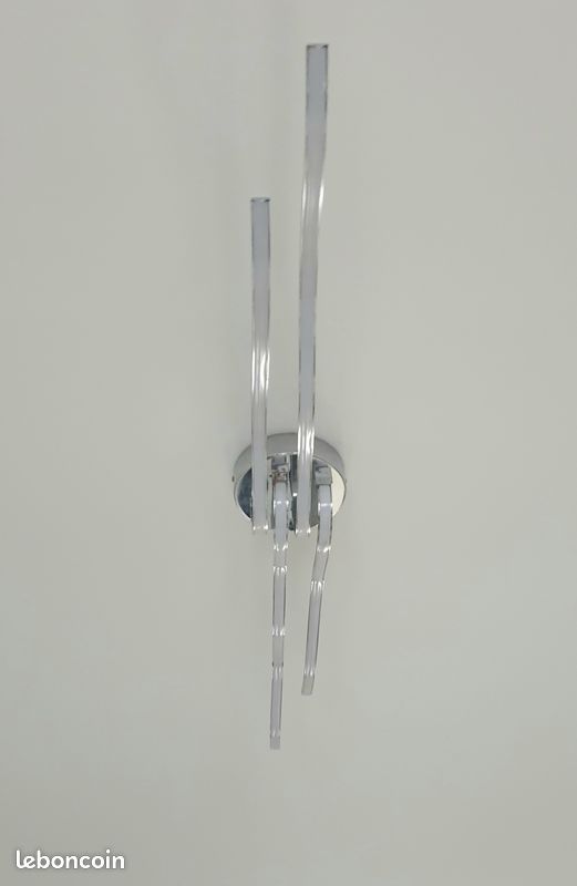 Grand Plafonnier Argent Led (image 5)