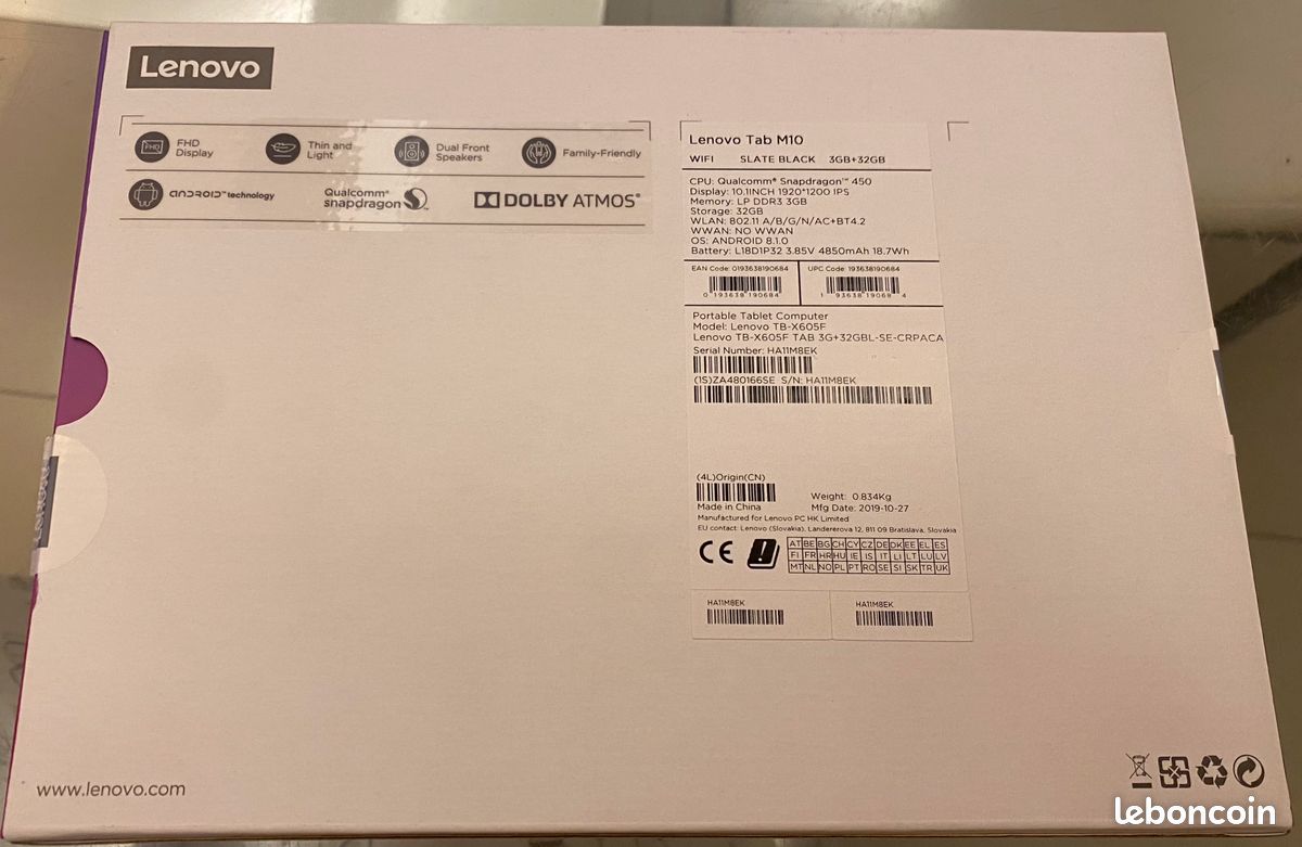 Tablette Neuve M10 FHD Lenovo (image 2)