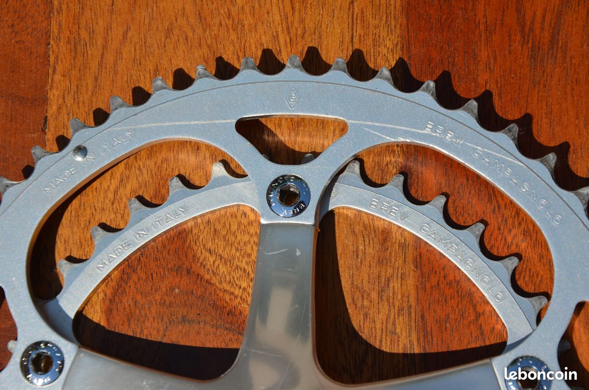 Pédalier Double Campagnolo Chorus/Athena – 52-39 Dents, 170 Mm, Alu Argenté
