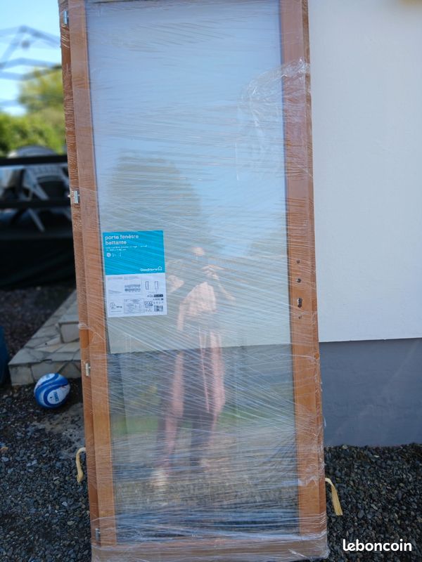 Porte fenetre dounle vitrage 205X0.80 neuf (image 2)