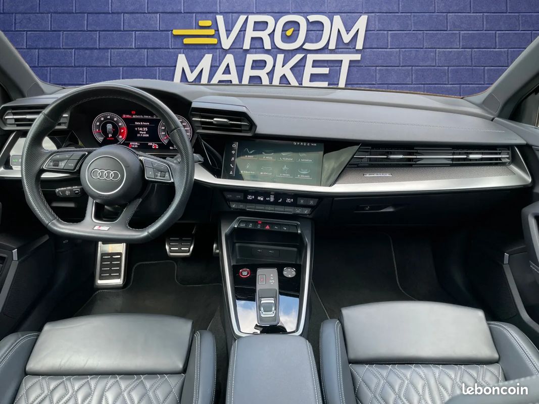 AUDI S3 8Y Sportback 310ch - Suivi complet Audi - Cuir Nappa - B&O - Toit ouvrant - Camera de recul - Sièges électriques - Coffre électrique - Origine France (image 11)