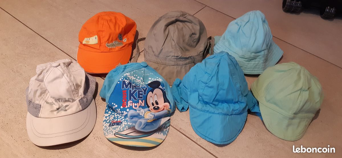 Lot casquettes et bob bébé 1-15 mois (image 1)