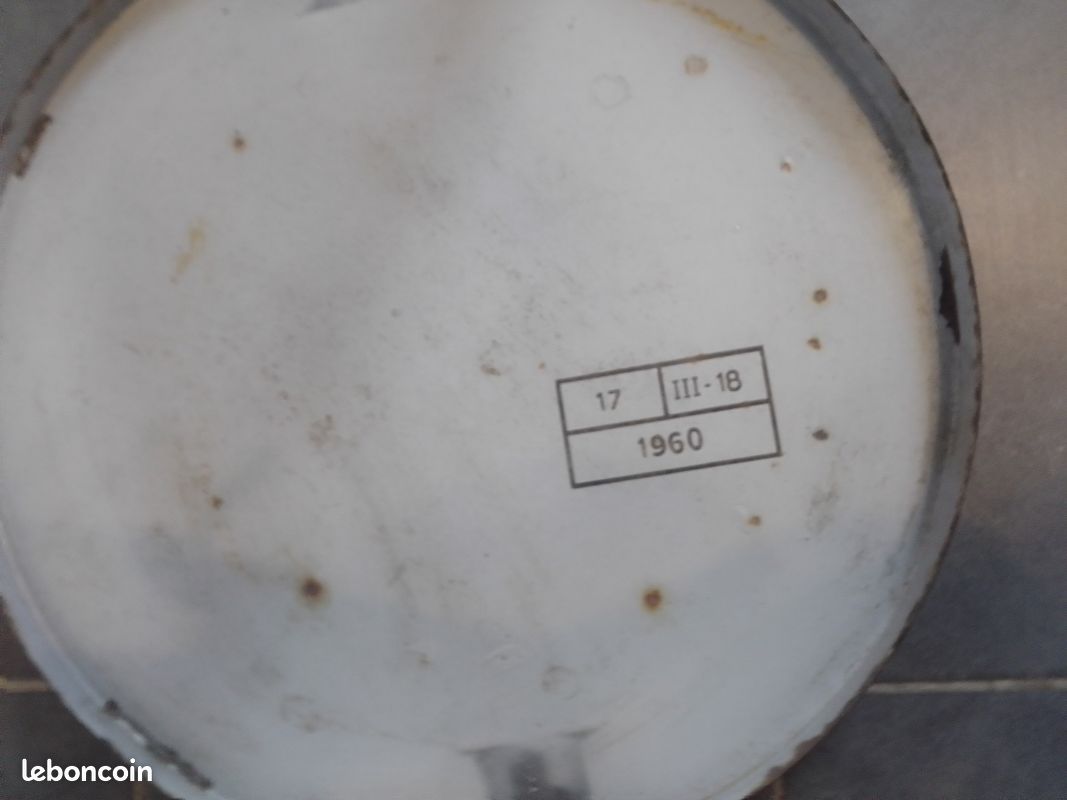 Table industrielle plaque émaillée (image 7)