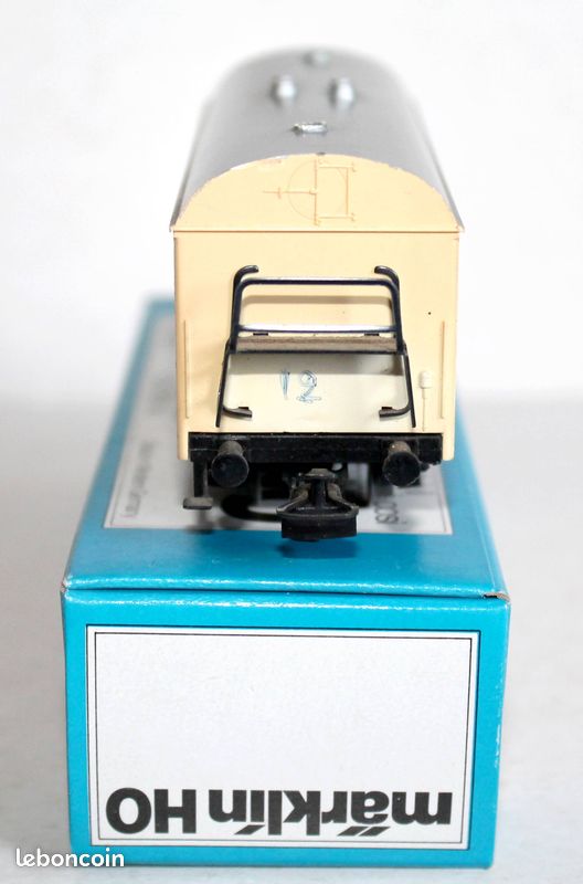 ZJ060 MARKLIN Wagon Ho Frigorifique Puree Mousline SNCF 814 2 014-4 3 voies ZJ060 MARKLIN Wagon Ho Frigorifique Puree Mousline SNCF 814 2 014-4 3 voies