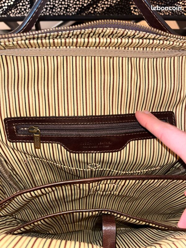 Sac à dos en Cuir Porte Ordinateur tannage végétal (image 4)