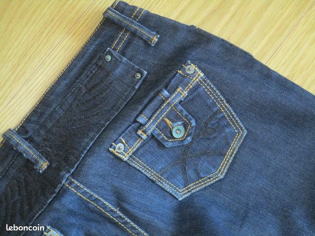 Jeans Bootcut Blanc Femme Kaporal Modèle Lola - Taille W31 (40/42) - Parfait état Occasion