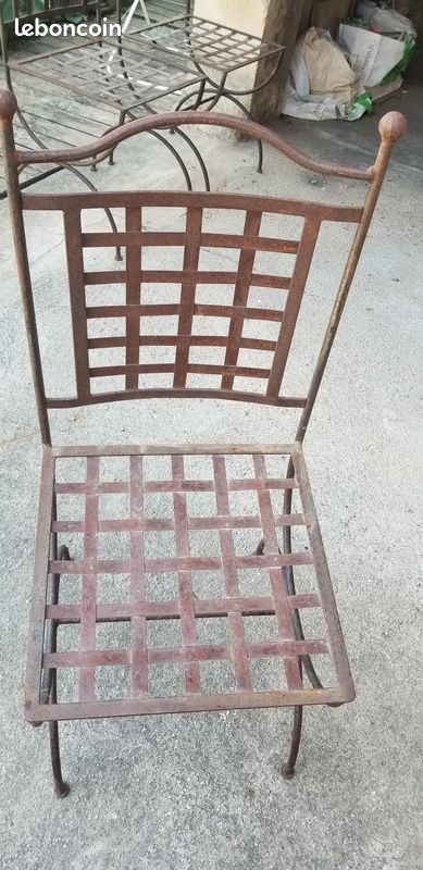 3 chaises fer forgé (image 2)