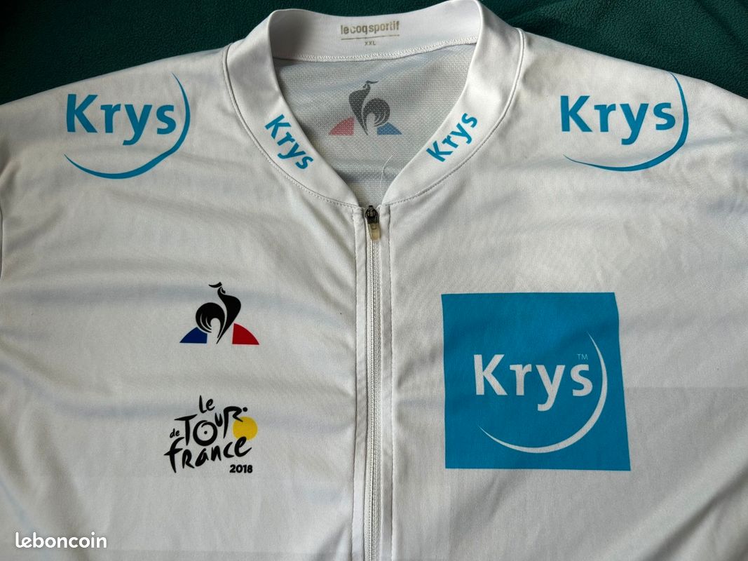 Maillot Cyclisme Vintage Le Coq Sportif - Homme Taille L - Multicolore - Années 80/90