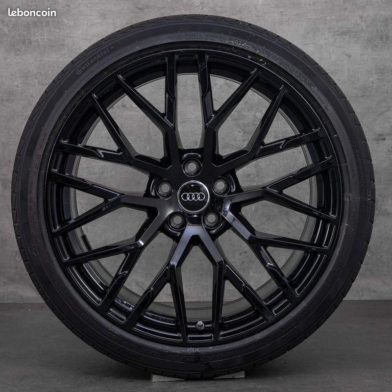 4 jantes neuves 19" pouces type audi R8 EJ.255 BLACK A3 A4 A5 A6 A7 TT Q3 Q5 VW golf (image 1)