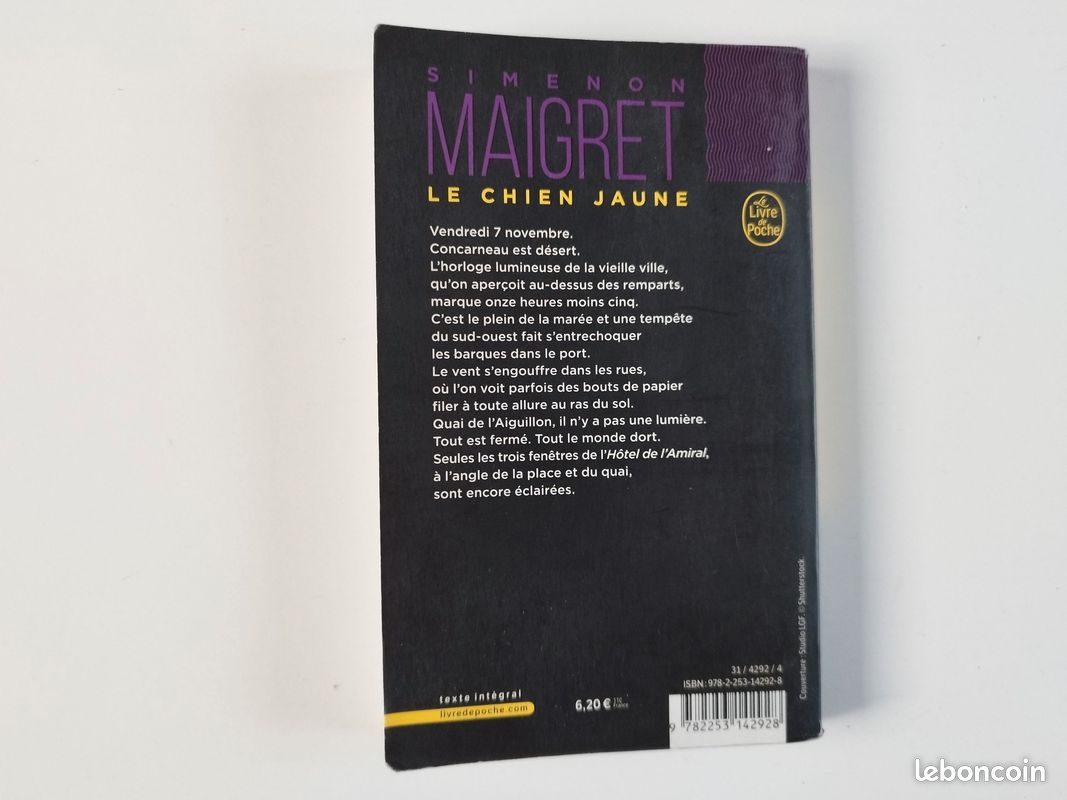 Livre Le chien Jaune, MAIGRET, de Simenon (image 2)