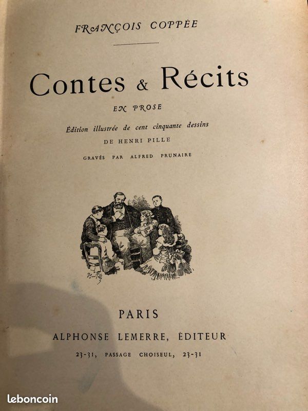 Livre contes et récits François Coppée (image 2)