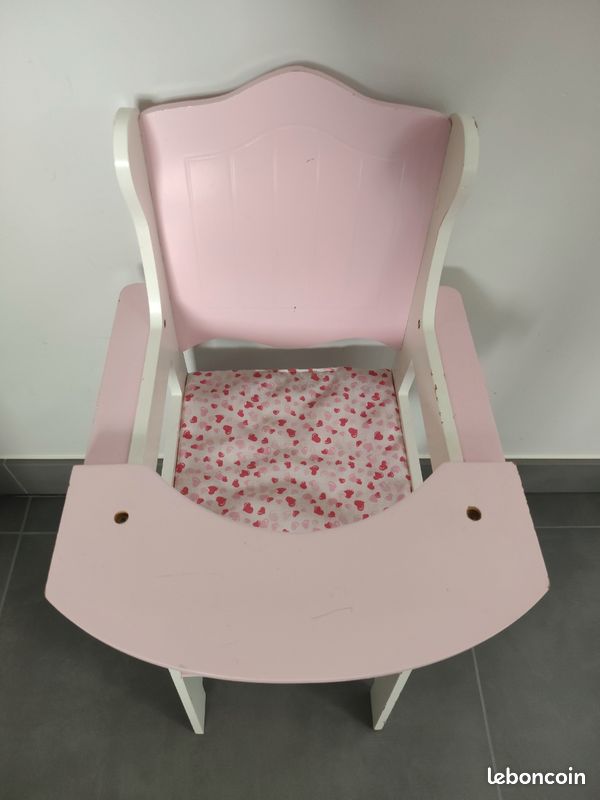 Chaise haute en bois pour poupon (image 4)