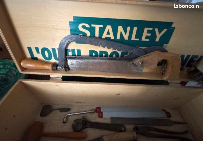 Coffret en bois Stanley avec outils (image 4)