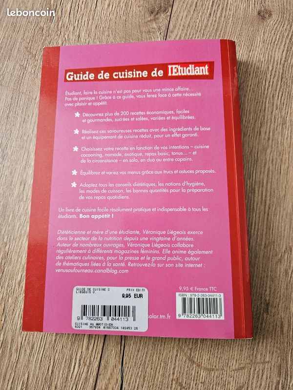 Livre cuisine " l'étudiant" (image 3)